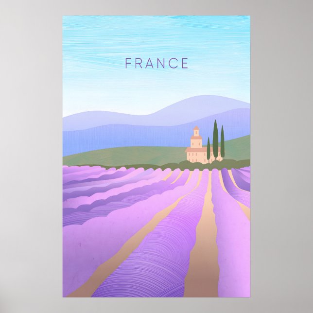 France Minimal Travel Poster (Frente)