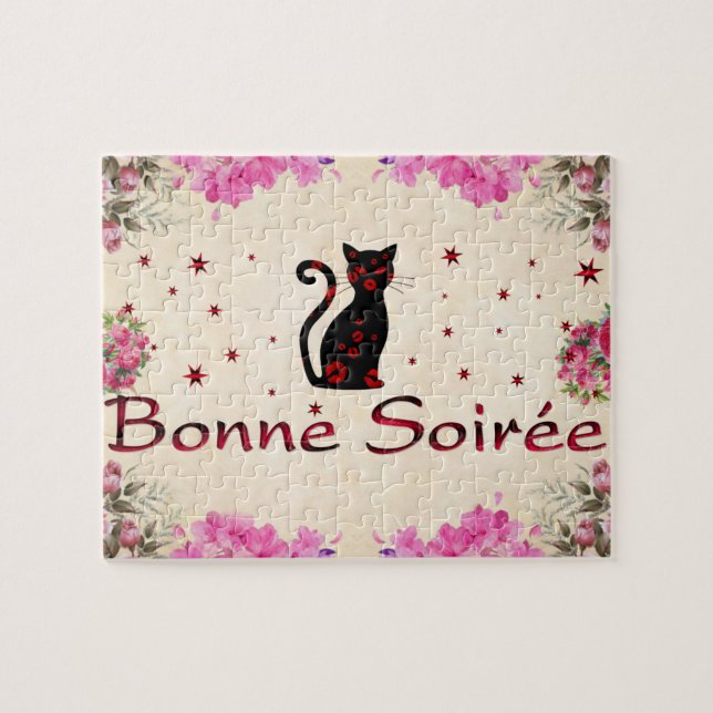 Francês:Bonne Soiree Quebra-cabeça (Horizontal)