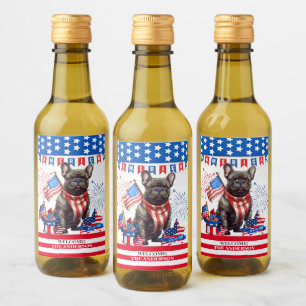 Francês Bulldog Feliz 4 De Julho, América Patrióti