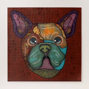 Francês Bulldog rosto feio Quebra-cabeça