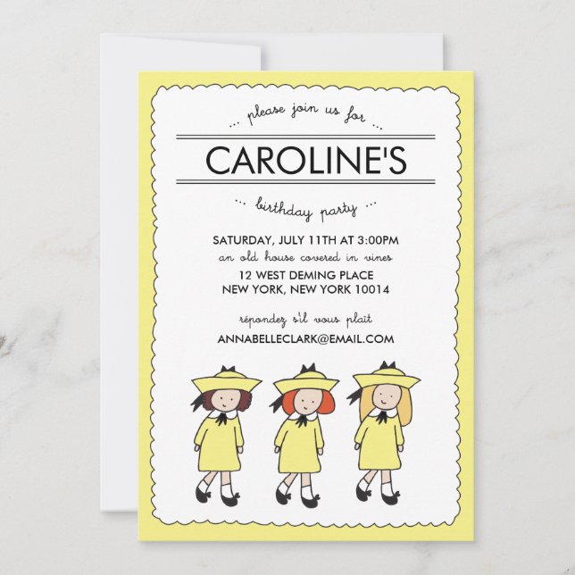 Francesas | Convite de Aniversário (Frente)