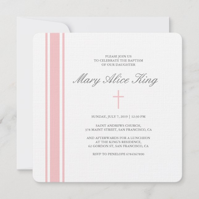 Francine baptism convite (Frente)