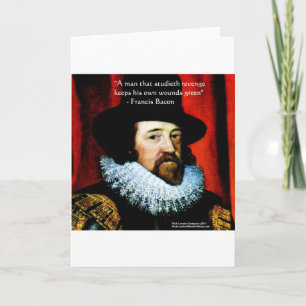 Francis Bacon & Citação Famosa Cartão de Saudação