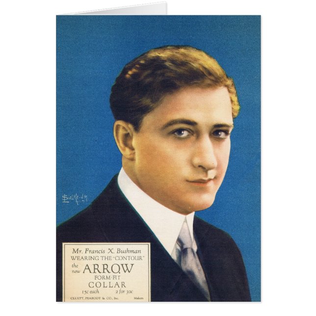 Francis X Bushman - anúncio de camisa (Frente)