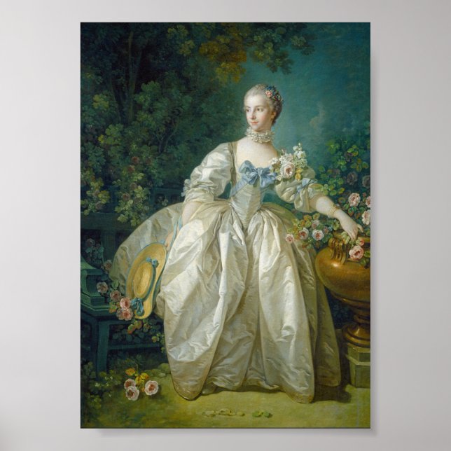 François Boucher - Madame Bergeret Poster (Frente)