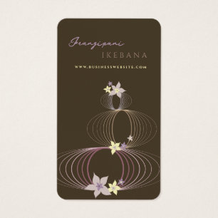 Frangipani Flores de Plumeria Roxa Ikebana Minimal