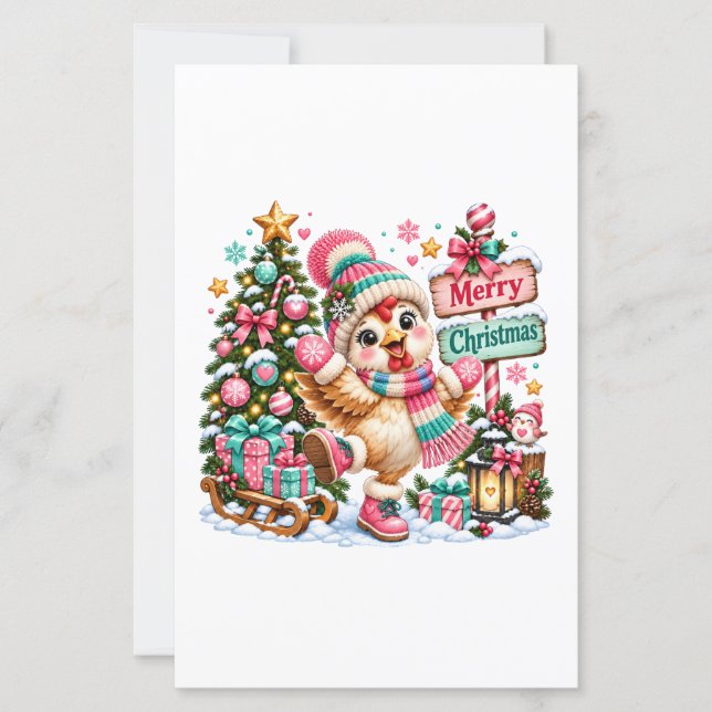 Frango Fofo Feliz Natal (Frente)
