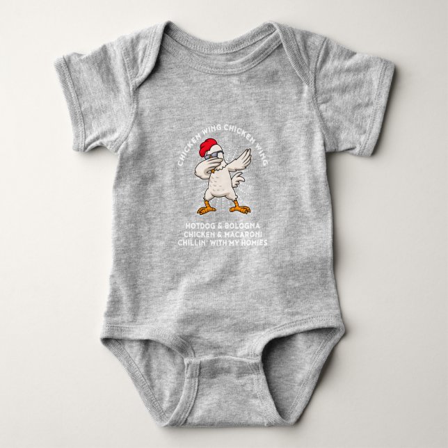 Frango Wing Galinha Wing Canções de Camisa Lyric H (Frente)