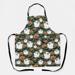 Frangos Fantasmas Cute Spooky com Pumpkins e Bats