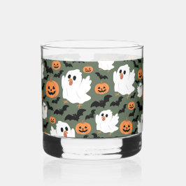 Frangos Fantasmas Cute Spooky com Pumpkins e Bats