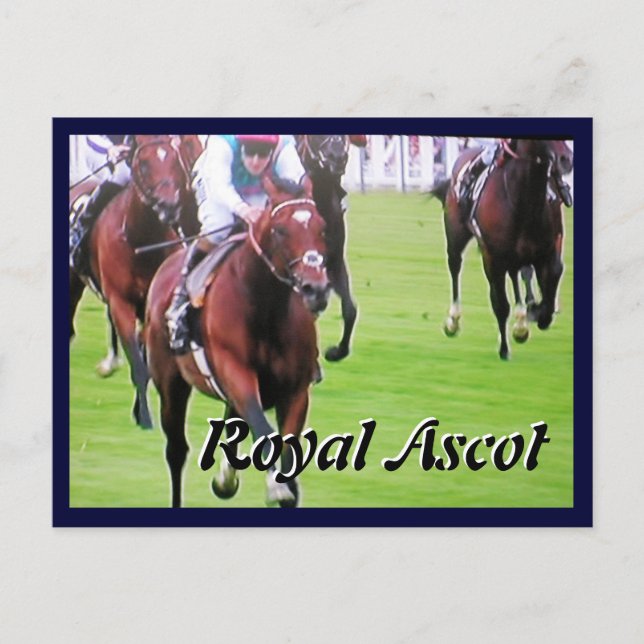 Frankel no cartão postal Royal Ascot Diamond Jubil (Frente)