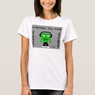 FrankenCheese escuta o t-shirt das mulheres da