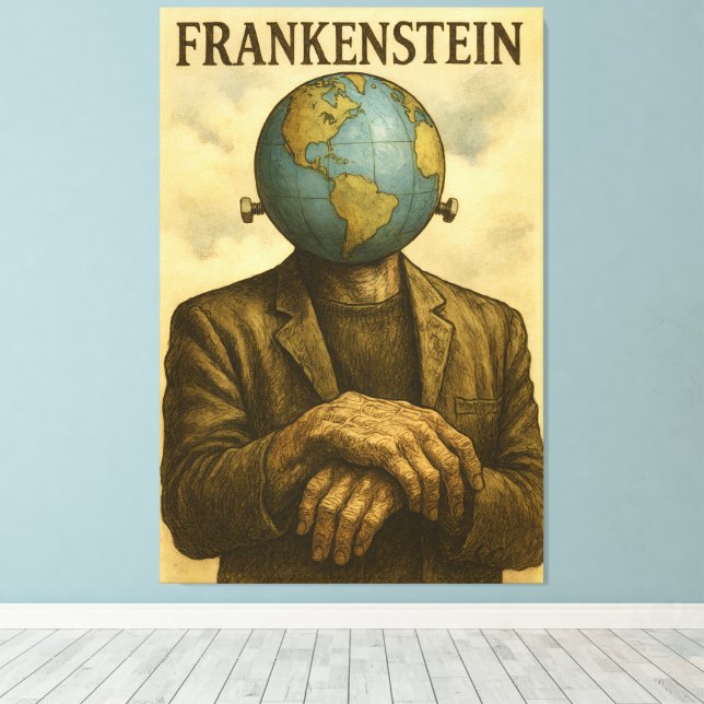 FRANKENSTEIN Canvas Print (Insitu(piso de madeira))