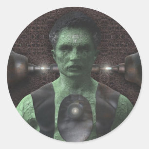 Frankenstein - etiquetas do Dia das Bruxas