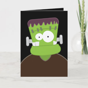 Frankenstein Monster Crianças Feliz Cartão de Ha