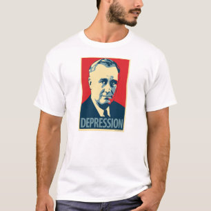 Franklin D. Roosevelt - depressão: T-shirt de OHP