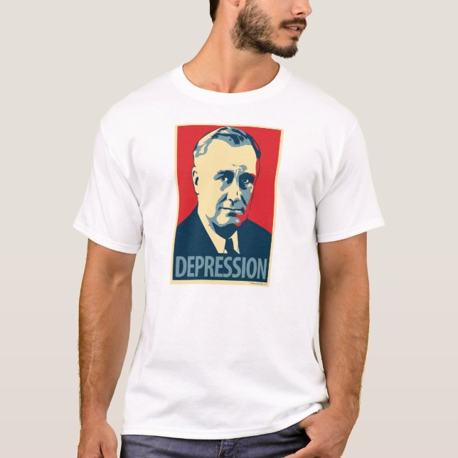 Franklin D. Roosevelt - depressão: T-shirt de OHP (Frente)
