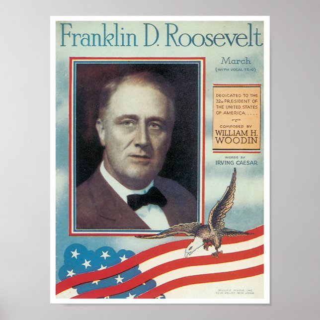 Franklin D. Roosevelt poster (Frente)