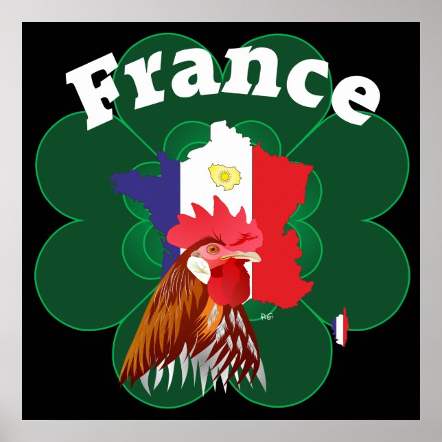 Frankreich, França, Francia Poster (Frente)