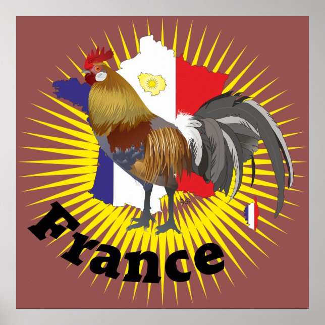 Frankreich, França, Francia Poster (Frente)