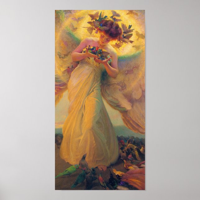 Franz Dvorak Angel CC0432 Cardstock Poster (Frente)