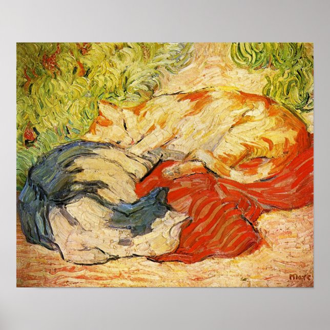 Franz Marc Cats Poster (Frente)