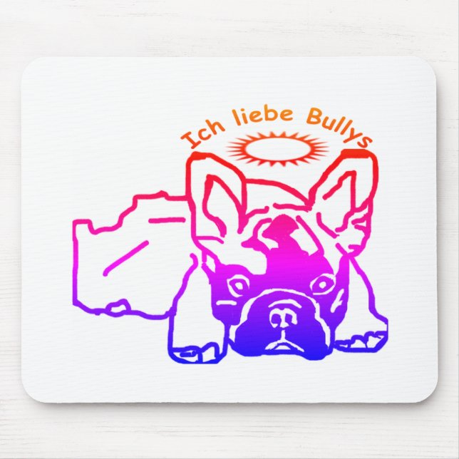 Französische Bulldogge Mousepad (Frente)