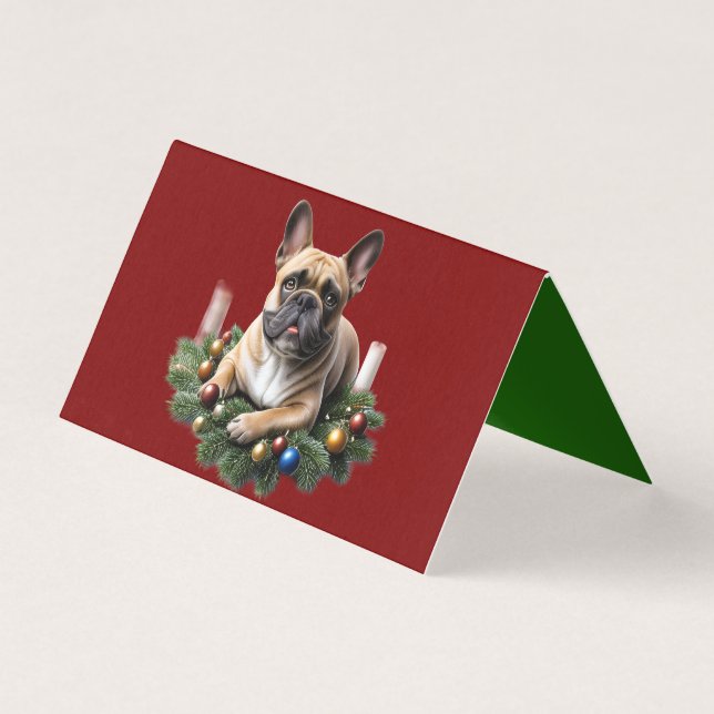 Französische Bulldogge Weihnachten French Bulldog (Frente)