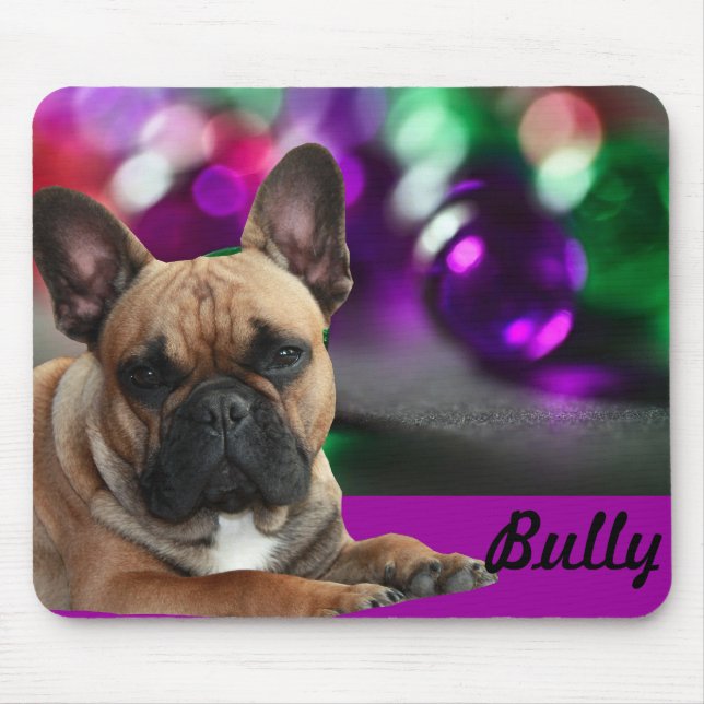 Französische Bulldoggen Mousepad (Frente)