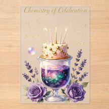 Frasco de Celebração de Aniversário de Química e A