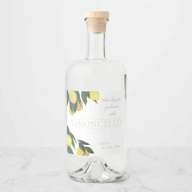 Frasco de Líquido de Limão Pintado com Óleo (Frente)