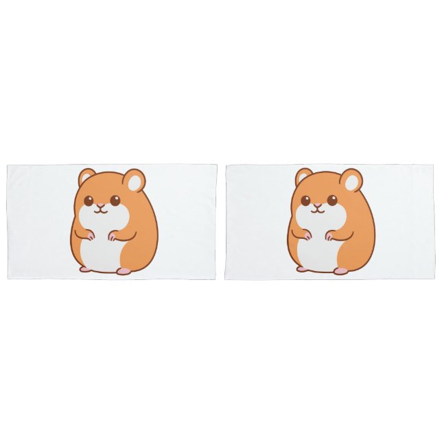 Frascos de Travesseiros de Hamster Feliz (Frente - conjunto)