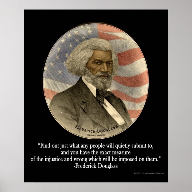Frase Frederick Douglass, Impressão de envio (Frente)