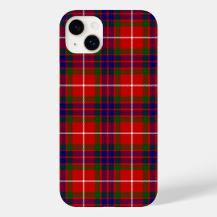 Fraser tartan vermelha, xadrez púrpura azul