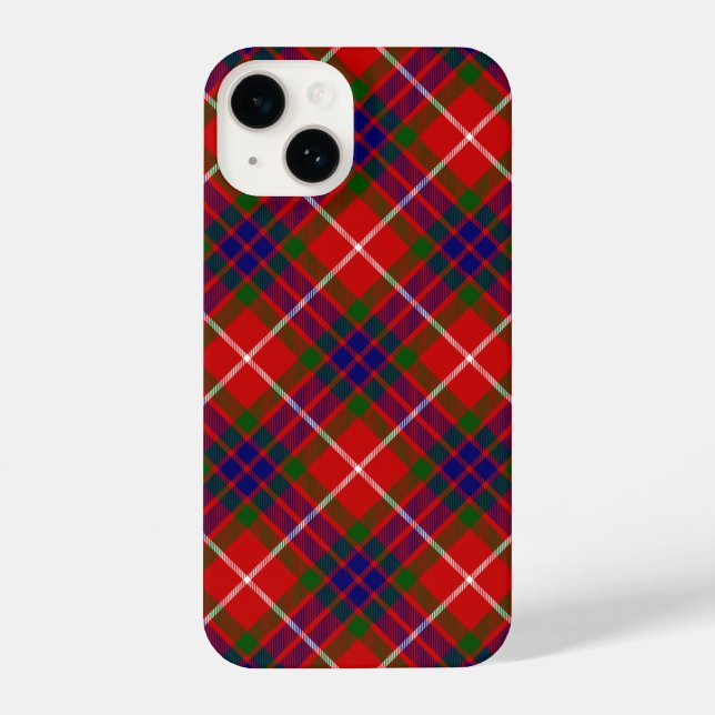 Fraser tartan vermelha, xadrez púrpura azul (Verso)