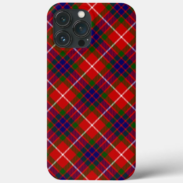 Fraser tartan vermelha, xadrez púrpura azul (Verso)