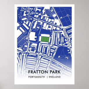 Fratton Park Poster - Home of Portsmouth FC