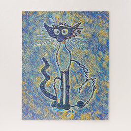 Frazzled Cat Jigsee Quebra-cabeça