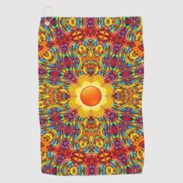 Freaky Tiki Red Vintage Fractal Kaleidoscope