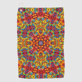 Freaky Tiki Red Vintage Fractal Kaleidoscope