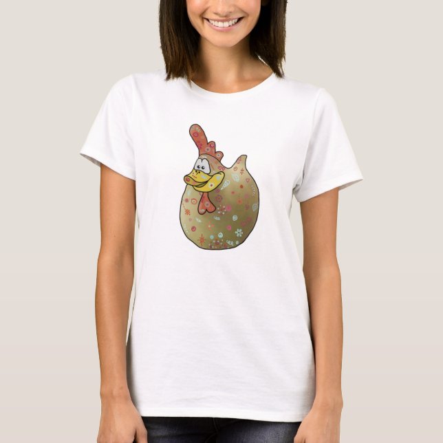 Freches Huhn T-Shirt (Frente)