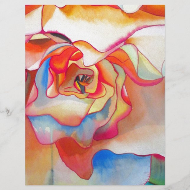 Fred martin begonia watercolor art (Frente)