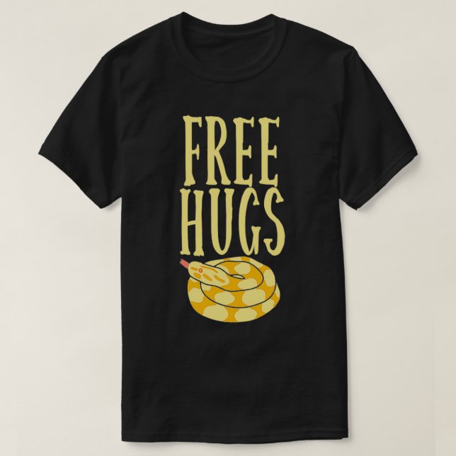 Free Hugs Boa Constrictor Snake Funny Pullover  (Frente do Design)