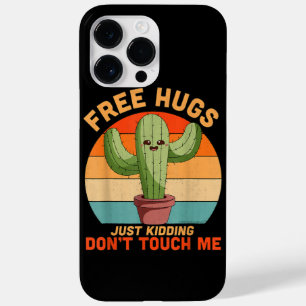 Free Hugs Just Kidding Don't Touch Me Cactus Funny