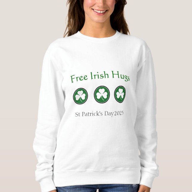 Free Irish Hugs Toddlers T-Shirt Hoodie (Frente)