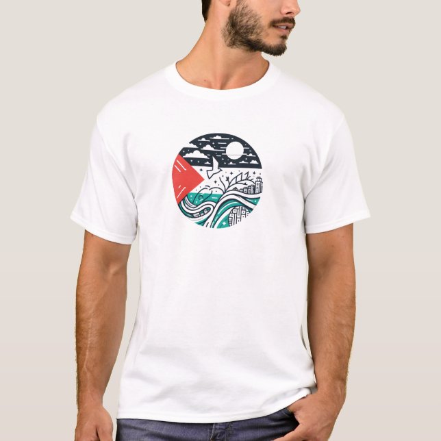 Free Palestine - Voices for Justice T-Shirt (Frente)