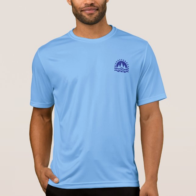 Free Spirit Explorer Emblem Blue Lifestyle T-Shirt (Frente)