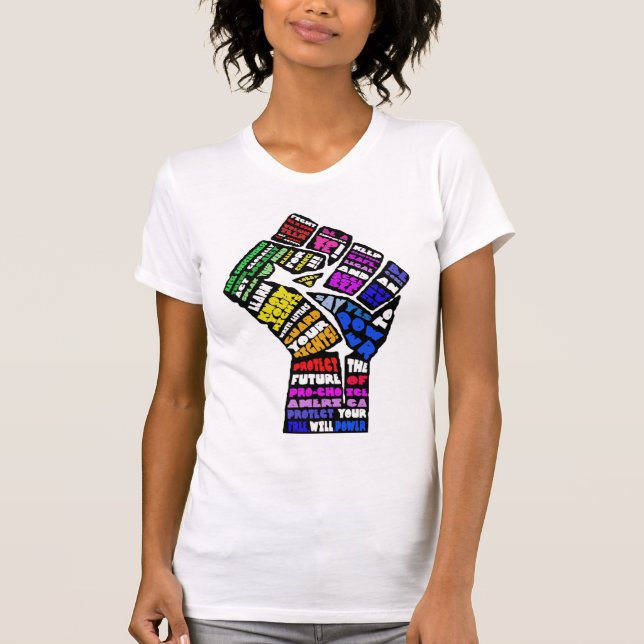 free.will.power: o t-shirt dos ladie de (Frente)