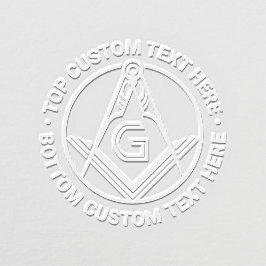 Freemason Square e Compass Custom Masonic Seal