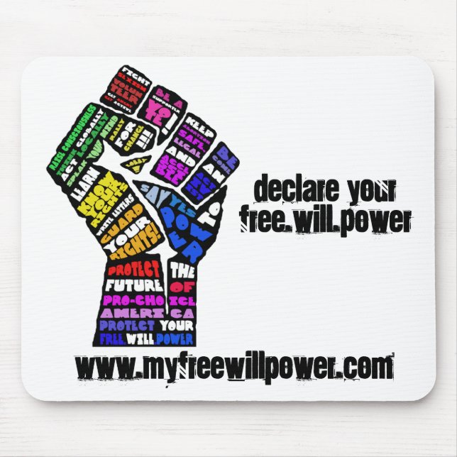 freewillpower: mousepad (Frente)